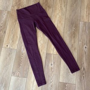 Women's High-Waisted Purple Leggings